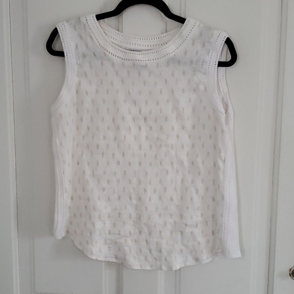 Antibes Blanc Linen Top 